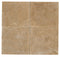Mocha Noce Travertine Tumbled Exterior Pool Paver  12x12"  1 1/4"